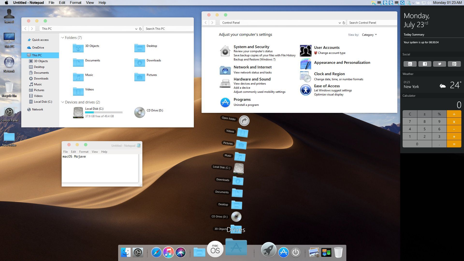 mac os launcher for windows 7